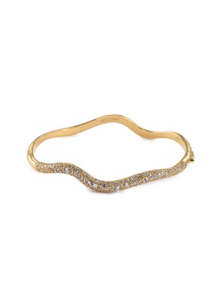 Main View - Click To Enlarge Main View - Click To Enlarge - MISSOMA - Molten Snow Ripple Hinged Bangle