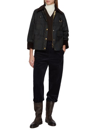 Figure View - Click To Enlarge - BARBOUR - Dundee Spey D-Ring Detail Cotton Jacket