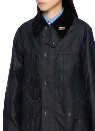 Detail View - Click To Enlarge - BARBOUR - X Levi's Oversized Bedale Waxed Cotton Jacket