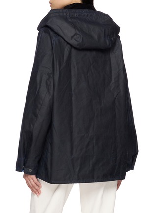 Back View - Click To Enlarge - BARBOUR - X Levi's Oversized Bedale Waxed Cotton Jacket