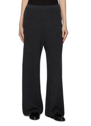Main View - Click To Enlarge - R2W - Kade Wide Leg Cashmere Knitted Pants