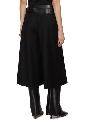 Back View - Click To Enlarge - R2W - Nayla Belted Pleated Leather Skort