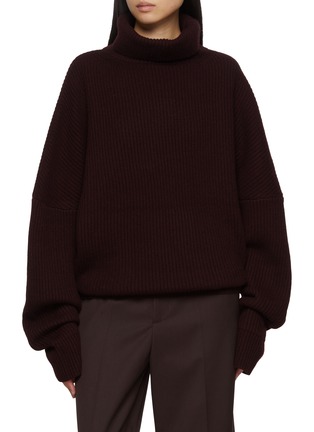 Main View - Click To Enlarge - R2W - Selsian Oversized Wool Cashmere Knit Sweater