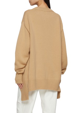 Back View - Click To Enlarge - R2W - Nicolas Round Neck Wool Cashmere Knit Sweater