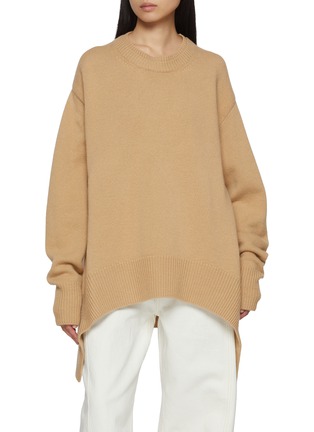 Main View - Click To Enlarge - R2W - Nicolas Round Neck Wool Cashmere Knit Sweater