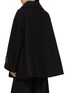 Back View - Click To Enlarge - R2W - Reuben Leather Patch Wool Cashmere Half Coat