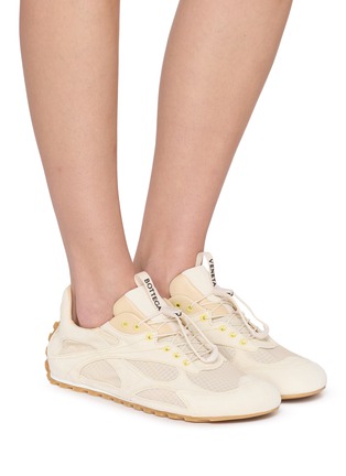 Figure View - Click To Enlarge - BOTTEGA VENETA - Orbit Flash Suede Women's Sneakers