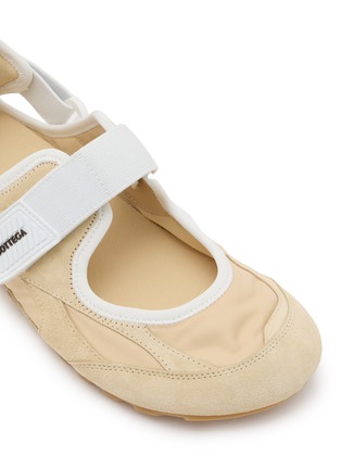 Detail View - Click To Enlarge - BOTTEGA VENETA - Orbit Flash Suede Women's Mary Jane Sneakers