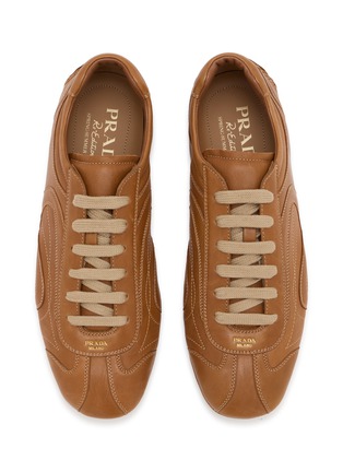 Detail View - Click To Enlarge - PRADA - Montecarlo Leather Women's Sneakers