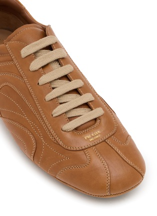 Detail View - Click To Enlarge - PRADA - Montecarlo Leather Women's Sneakers