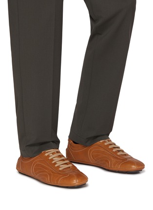 Figure View - Click To Enlarge - PRADA - Montecarlo Leather Women's Sneakers