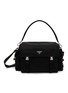 PRADA Explore Re-Nylon Leather Crossbody Bag