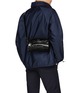 Front View - Click To Enlarge - PRADA - Embossed Logo Leather Shoulder Bag