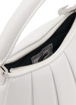 Detail View - Click To Enlarge - LACOSTE BAGS - Small Lenglen Leather Shoulder Bag