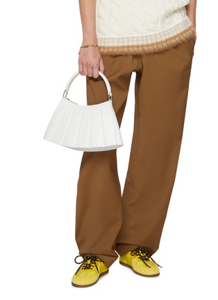 Figure View - Click To Enlarge - LACOSTE BAGS - Small Lenglen Leather Shoulder Bag