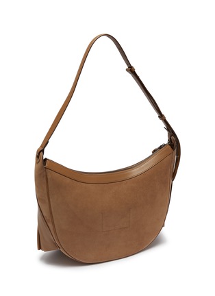 Detail View - Click To Enlarge - LACOSTE BAGS - XL Leather Hobo Bag
