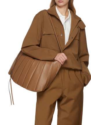 Figure View - Click To Enlarge - LACOSTE BAGS - XL Leather Hobo Bag