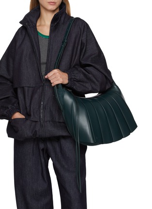 Figure View - Click To Enlarge - LACOSTE BAGS - XL Leather Hobo Bag