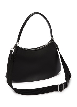 Detail View - Click To Enlarge - LACOSTE BAGS - Medium Lenglen Leather Shoulder Bag