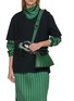 Figure View - Click To Enlarge - LACOSTE BAGS - Mini Lenglen Leather Shoulder Bag