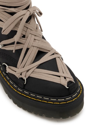 Detail View - Click To Enlarge - RICK OWENS  - x Dr. Martens 1460 Megalace Leather Boots