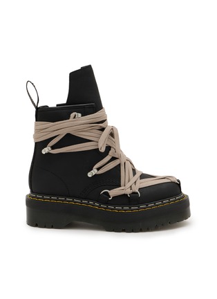 Main View - Click To Enlarge - RICK OWENS  - x Dr. Martens 1460 Megalace Leather Boots