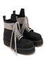 Detail View - Click To Enlarge - RICK OWENS  - x Dr. Martens Steel Toe Leather Boots