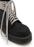 Detail View - Click To Enlarge - RICK OWENS  - x Dr. Martens Steel Toe Leather Boots
