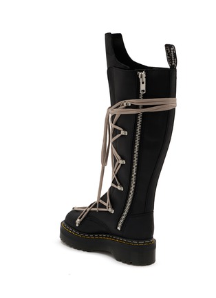  - RICK OWENS  - x Dr. Martens 1B60 Pentalace Leather Tall Boots