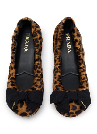 Detail View - Click To Enlarge - PRADA - St. Leopardo Ballerina