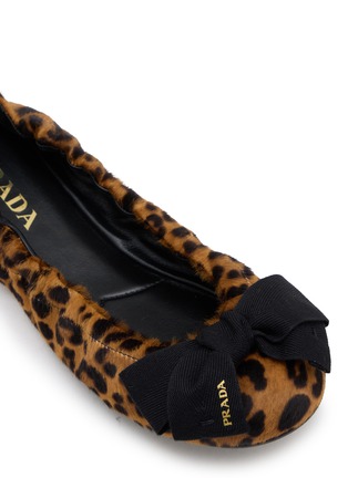 Detail View - Click To Enlarge - PRADA - St. Leopardo Ballerina