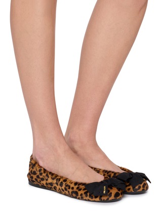 Figure View - Click To Enlarge - PRADA - St. Leopardo Ballerina