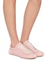 Figure View - Click To Enlarge - PRADA - Montecarlo Suede Women's Sneakers