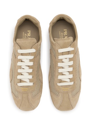 Detail View - Click To Enlarge - PRADA - Montecarlo Suede Women's Sneakers