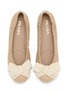 Detail View - Click To Enlarge - PRADA - Bow Leather Ballerina Flats