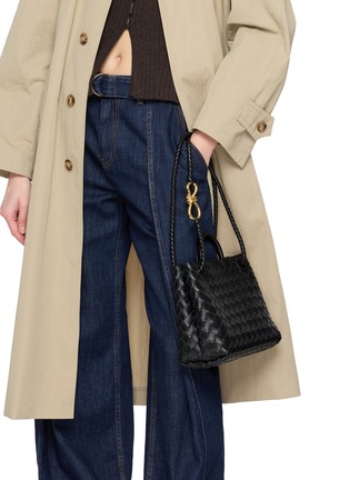 Front View - Click To Enlarge - BOTTEGA VENETA - Small Andiamo Intrecciato Leather Bag