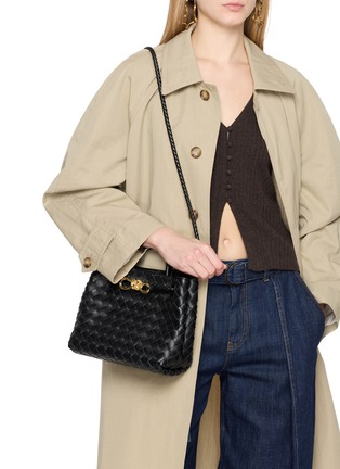 Figure View - Click To Enlarge - BOTTEGA VENETA - Small Andiamo Intrecciato Leather Bag