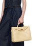 Front View - Click To Enlarge - BOTTEGA VENETA - Medium Andiamo Intrecciato Leather Bag