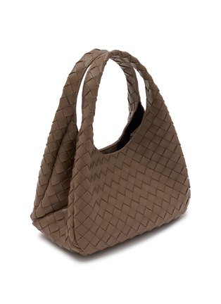 Detail View - Click To Enlarge - BOTTEGA VENETA - Campana Intrecciato Leather Shoulder Bag