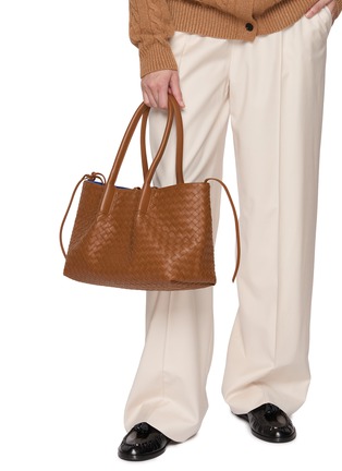 Figure View - Click To Enlarge - BOTTEGA VENETA - Medium Pinacoteca Leather Tote Bag