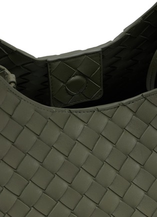 Detail View - Click To Enlarge - BOTTEGA VENETA - Campana Intrecciato Leather Shoulder Bag