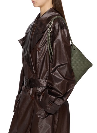 Back View - Click To Enlarge - BOTTEGA VENETA - Small Andiamo Intrecciato Leather Bag