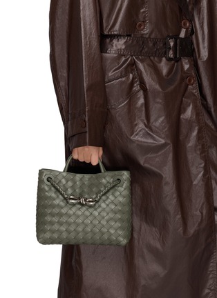 Front View - Click To Enlarge - BOTTEGA VENETA - Small Andiamo Intrecciato Leather Bag