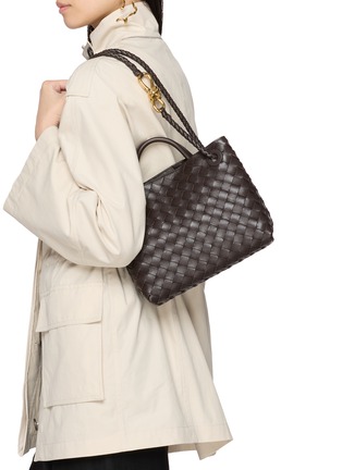 Back View - Click To Enlarge - BOTTEGA VENETA - Small Andiamo Intrecciato Leather Bag