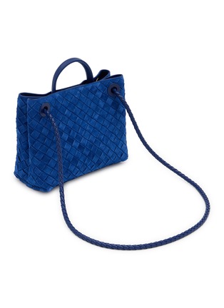 Detail View - Click To Enlarge - BOTTEGA VENETA - Small Andiamo Intrecciato Suede Bag