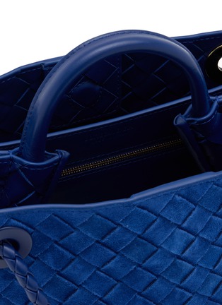 Detail View - Click To Enlarge - BOTTEGA VENETA - Small Andiamo Intrecciato Suede Bag