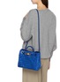 Figure View - Click To Enlarge - BOTTEGA VENETA - Small Andiamo Intrecciato Suede Bag