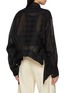 Back View - Click To Enlarge - BEAUTIFUL PEOPLE - Sheer Stripe Flared Cotton Shirt
