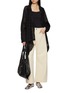 Figure View - Click To Enlarge - BEAUTIFUL PEOPLE - Sheer Stripe Flared Cotton Shirt