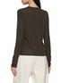 Back View - Click To Enlarge - NOIR - Long Sleeve Buttoned Top